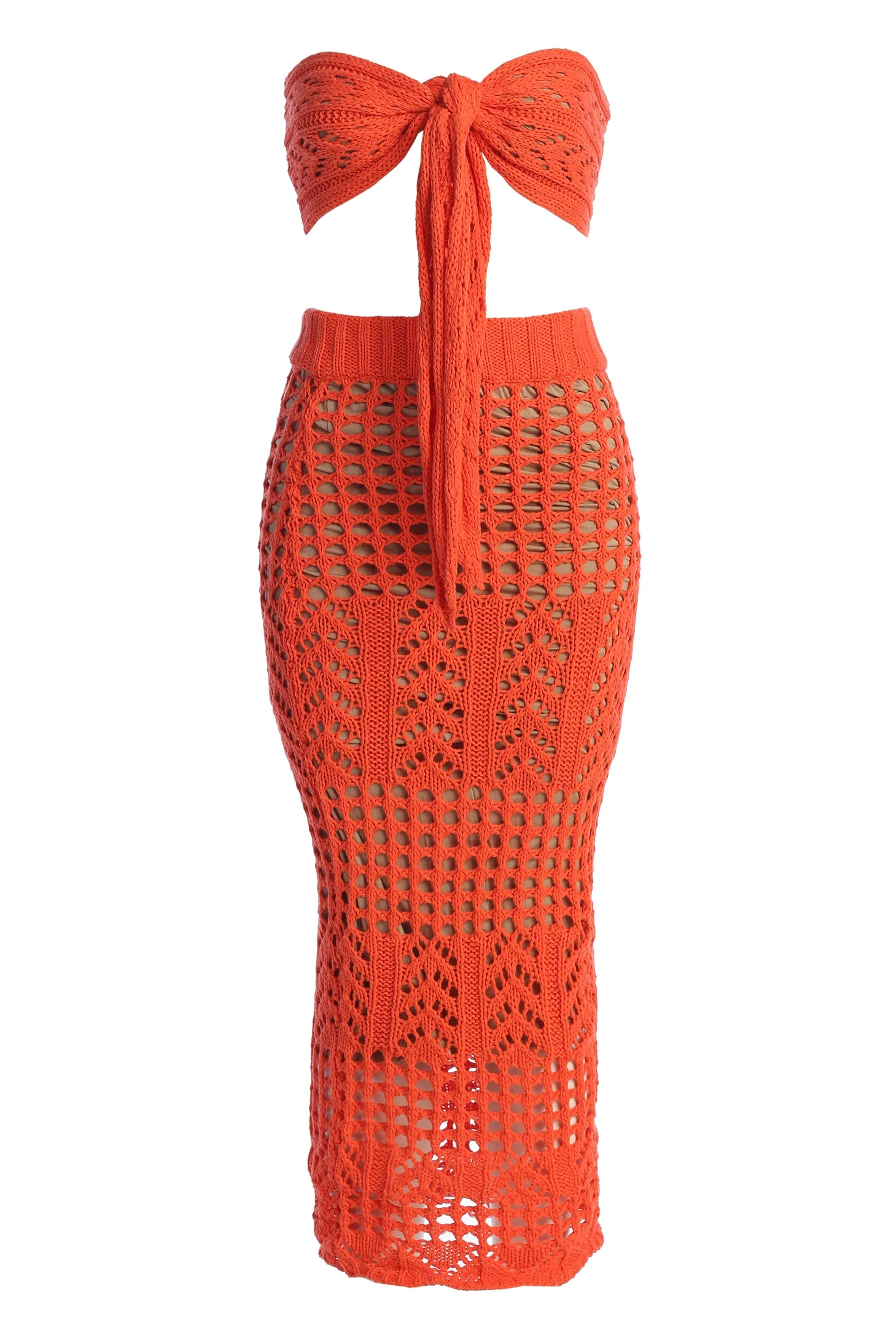 Coral Caribbean Skies Skirt Set - Image 3