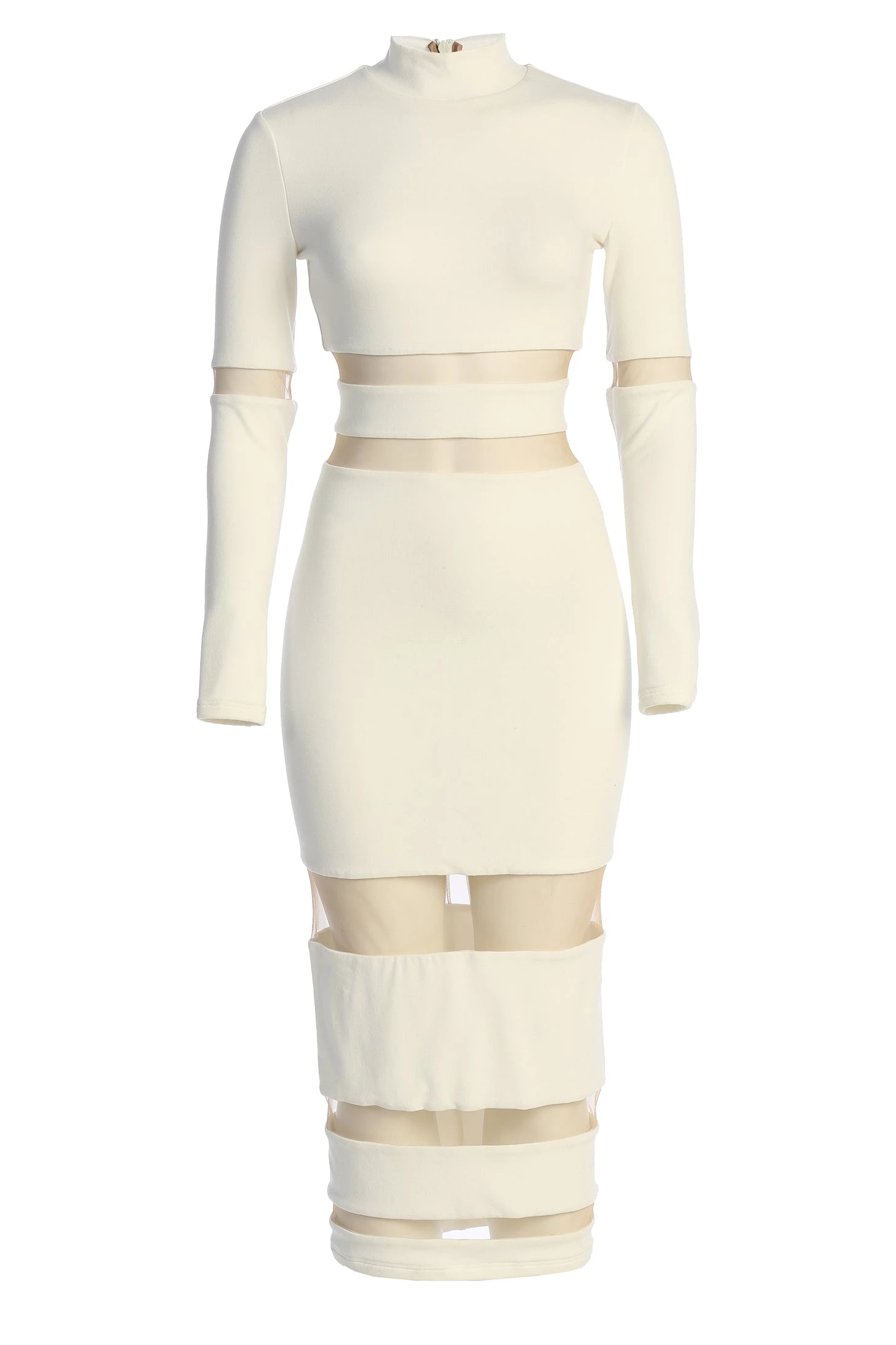 Ivory The One Mock Neck Midi Dress - Image 3