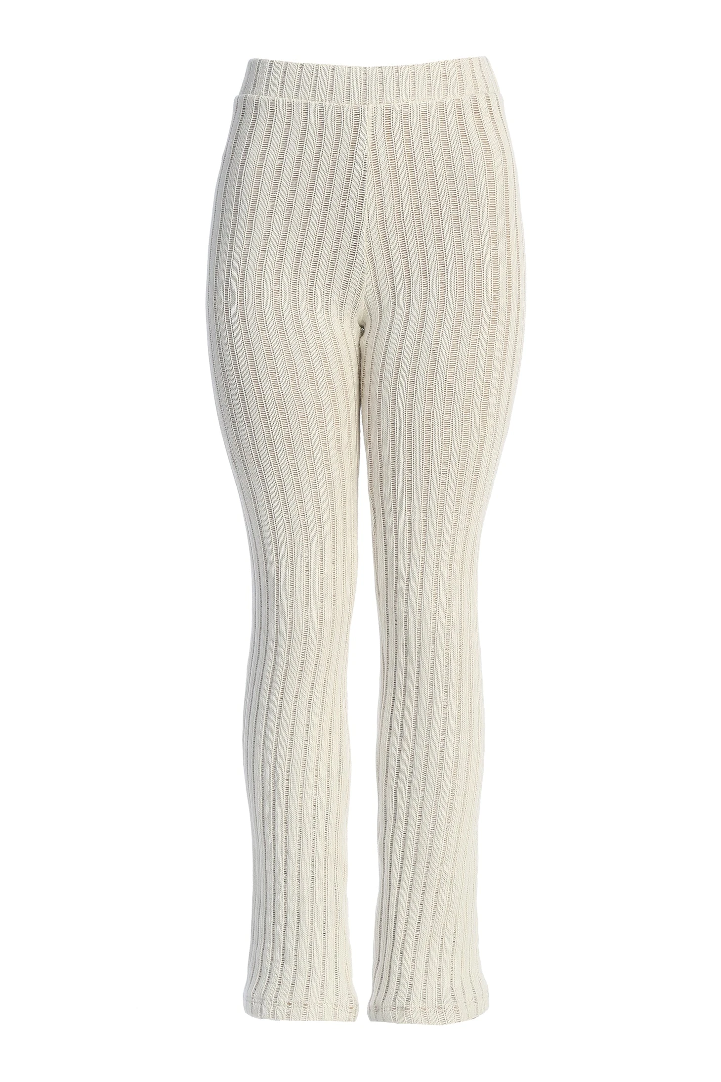 White Better Together Ribbed Pants - Image 4