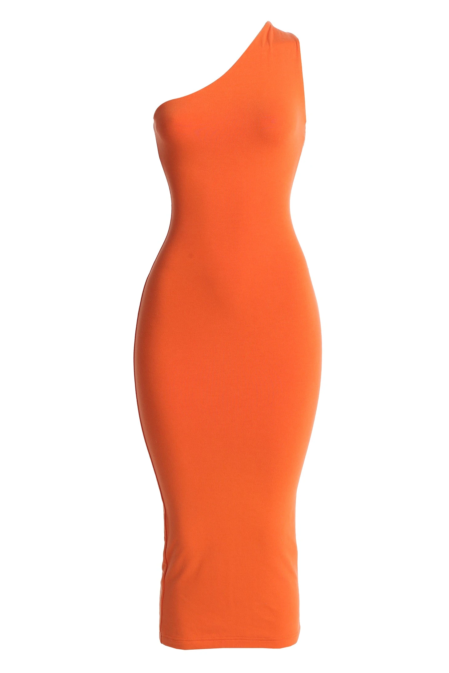 Orange Meara One Shoulder Dress - Image 4