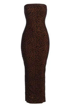 Pecan Leopard Midnight Hour Maxi Dress