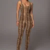 Snakeskin Wild Ones Tank Jumpsuit