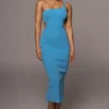 Blue Ruth One Shoulder Dress