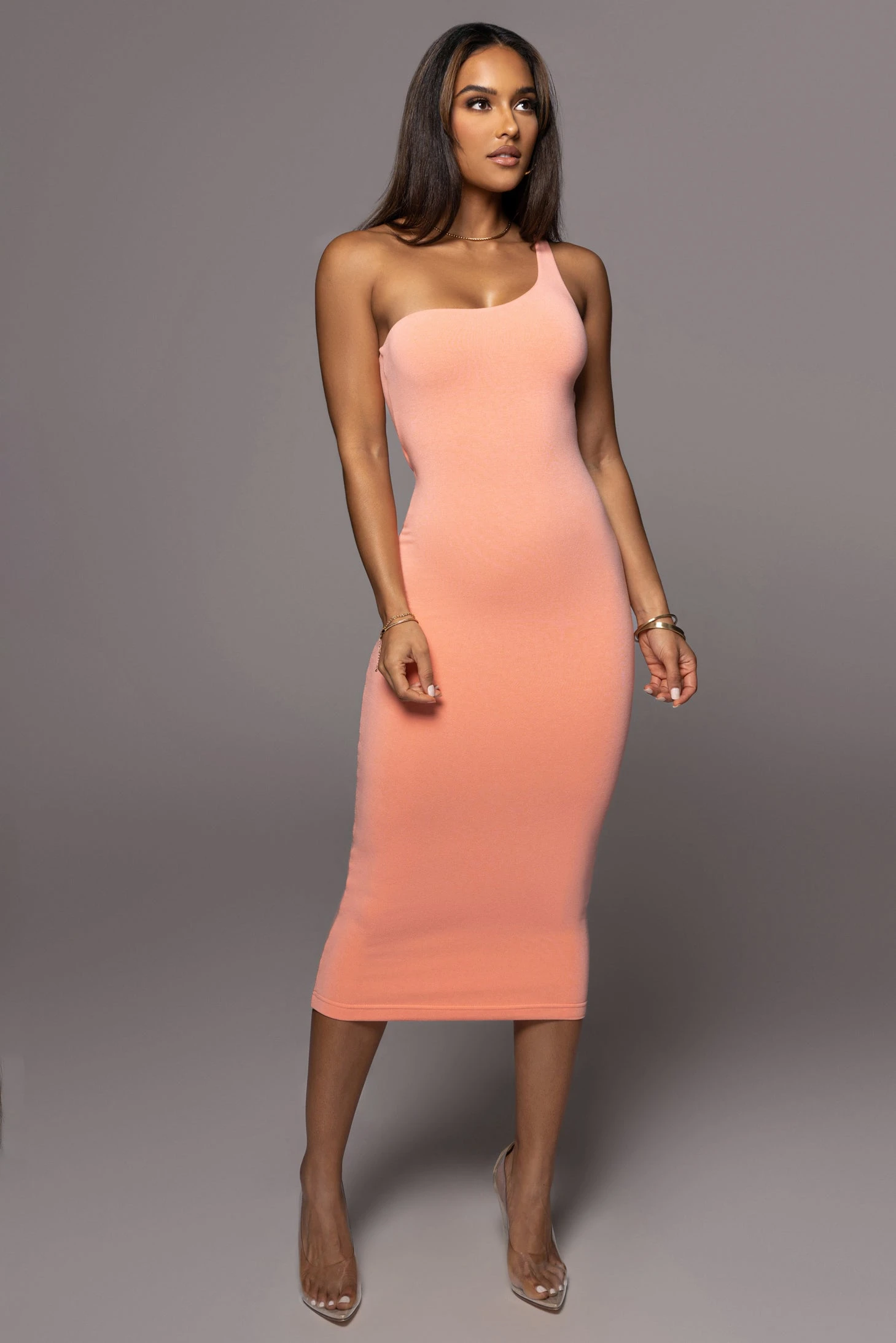 Peach Zuzanna Cutout Dress - Image 4