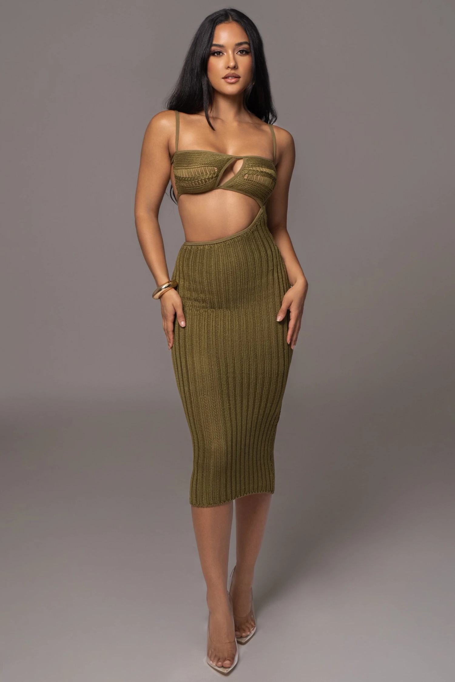 Olive Coastal Escape Dress - Image 4