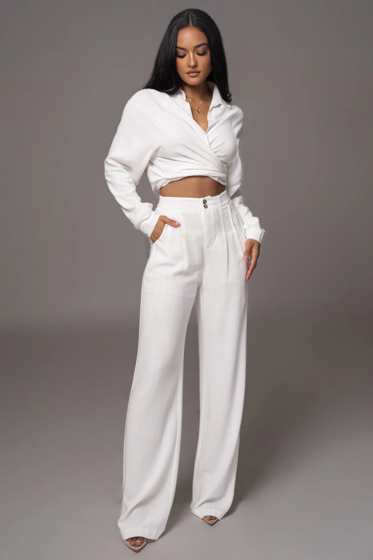 Ivory Thea Linen Pants - Image 6