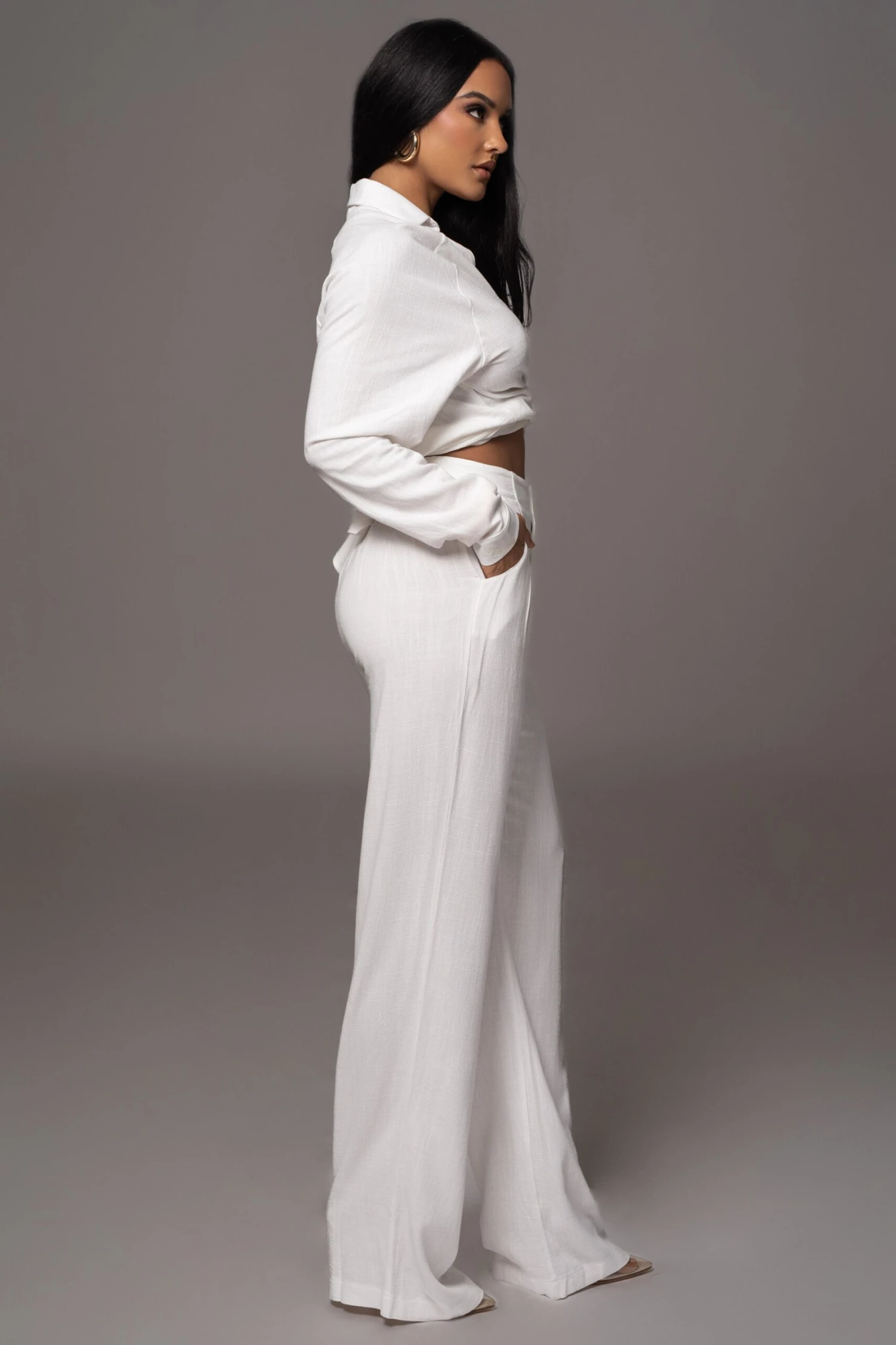 Ivory Thea Linen Pants - Image 8