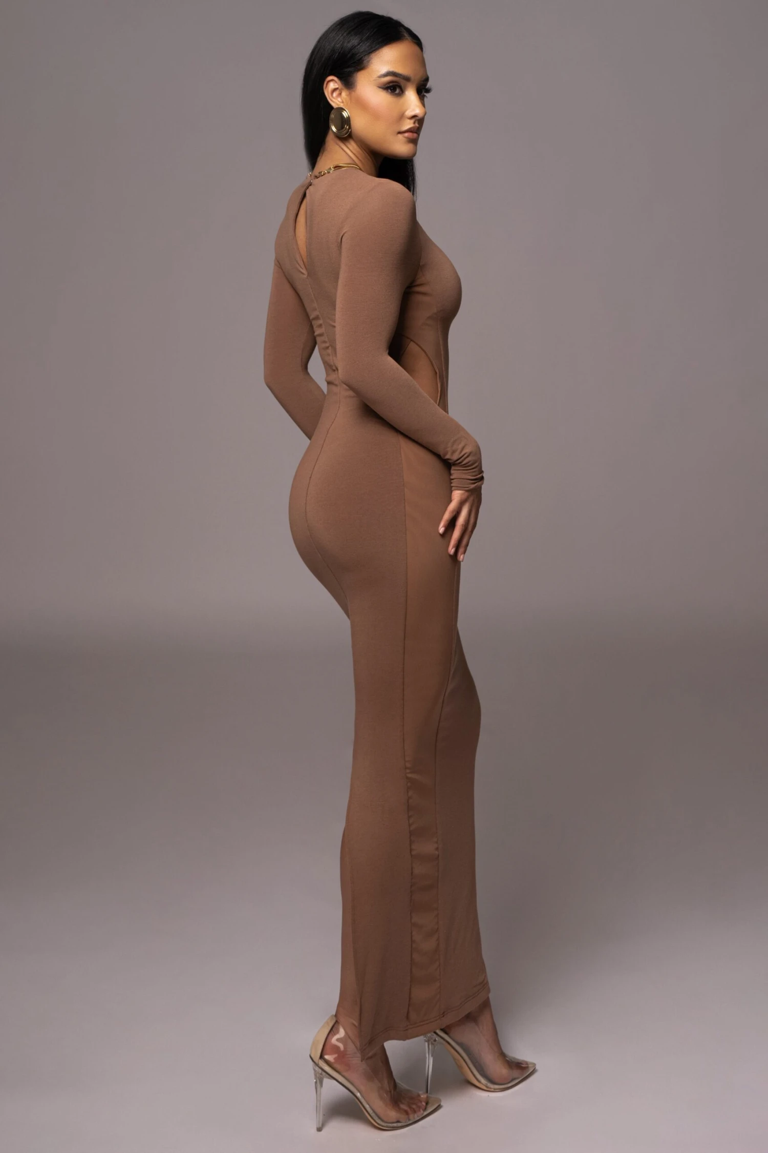 Pecan Break Away Maxi Dress - Image 9