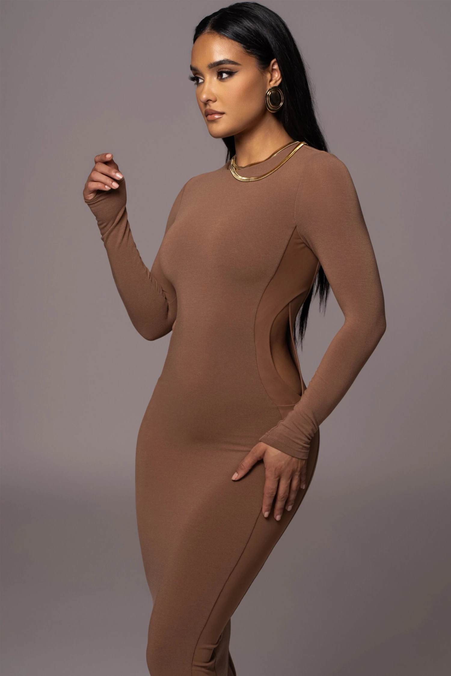 Pecan Break Away Maxi Dress - Image 7