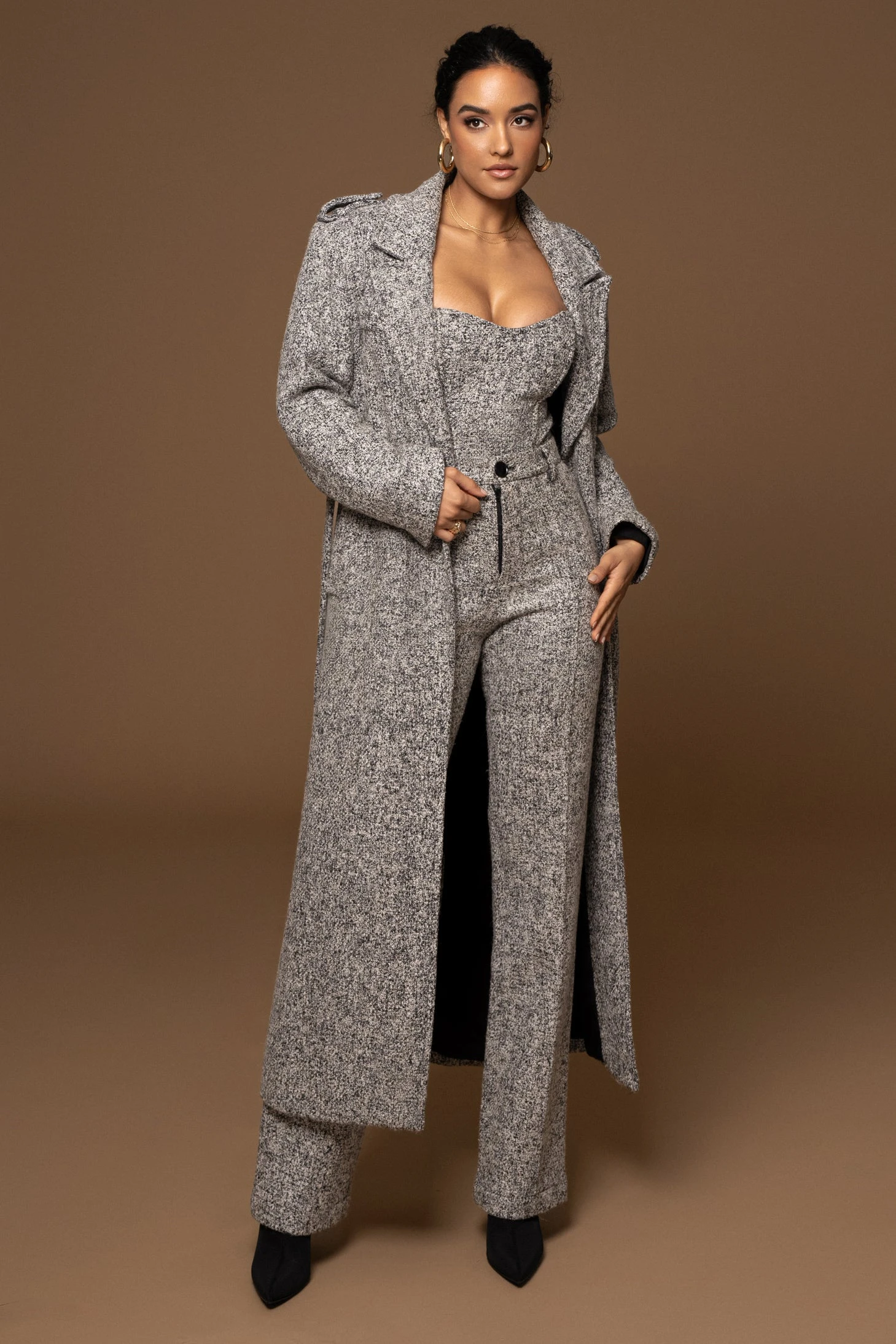 Lt. Grey Stay Sharp Tweed Trouser - Image 8