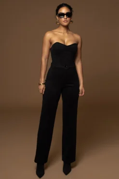 Noir Stay Sharp Wool Trousers