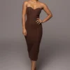 Chocolate Shades Of You Bustier Dress