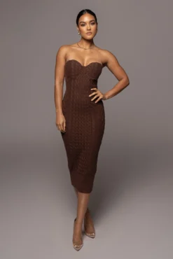 Chocolate Shades Of You Bustier Dress