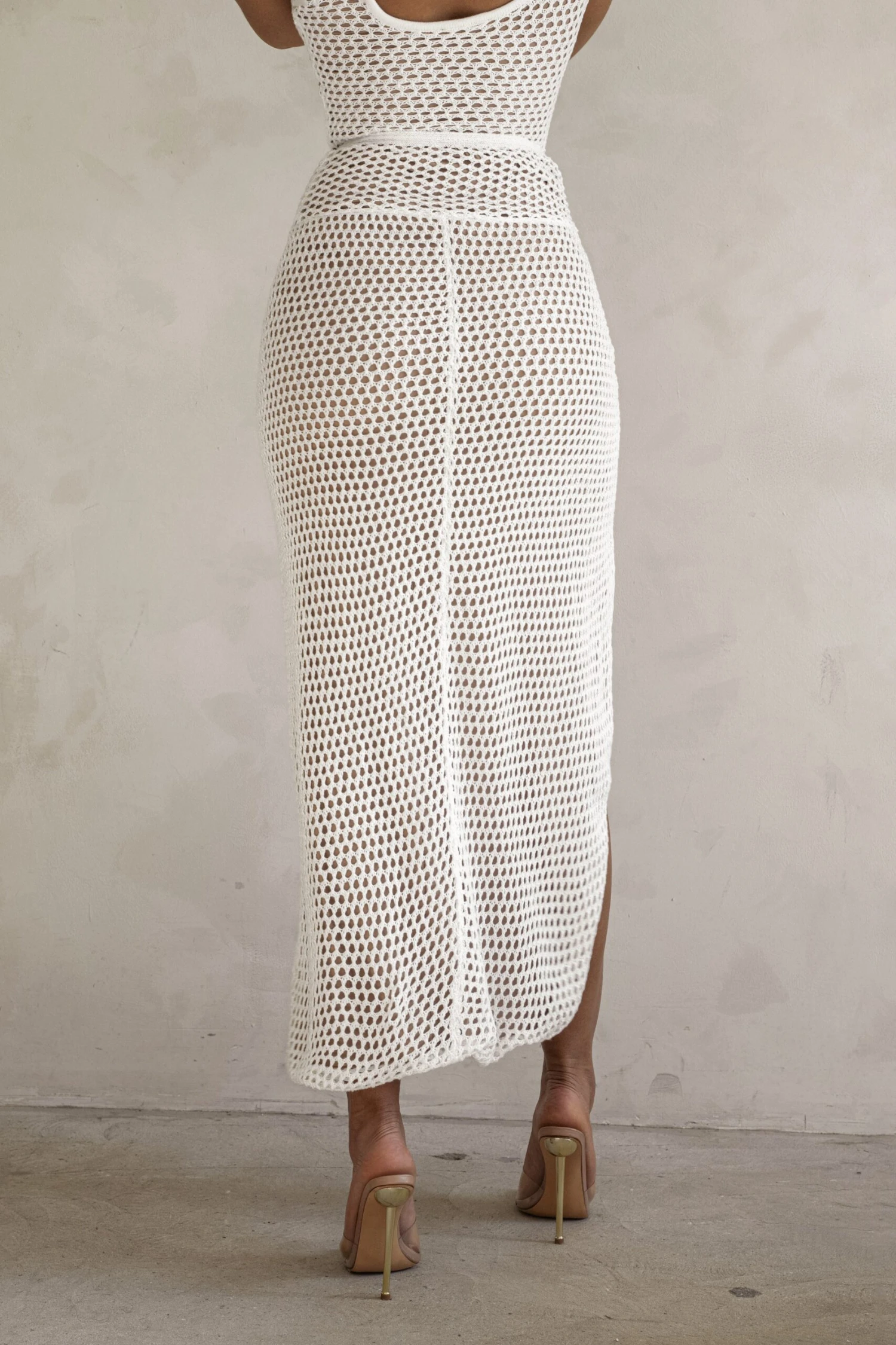 Ivory Jessi Sweater Knit Skirt - Image 8