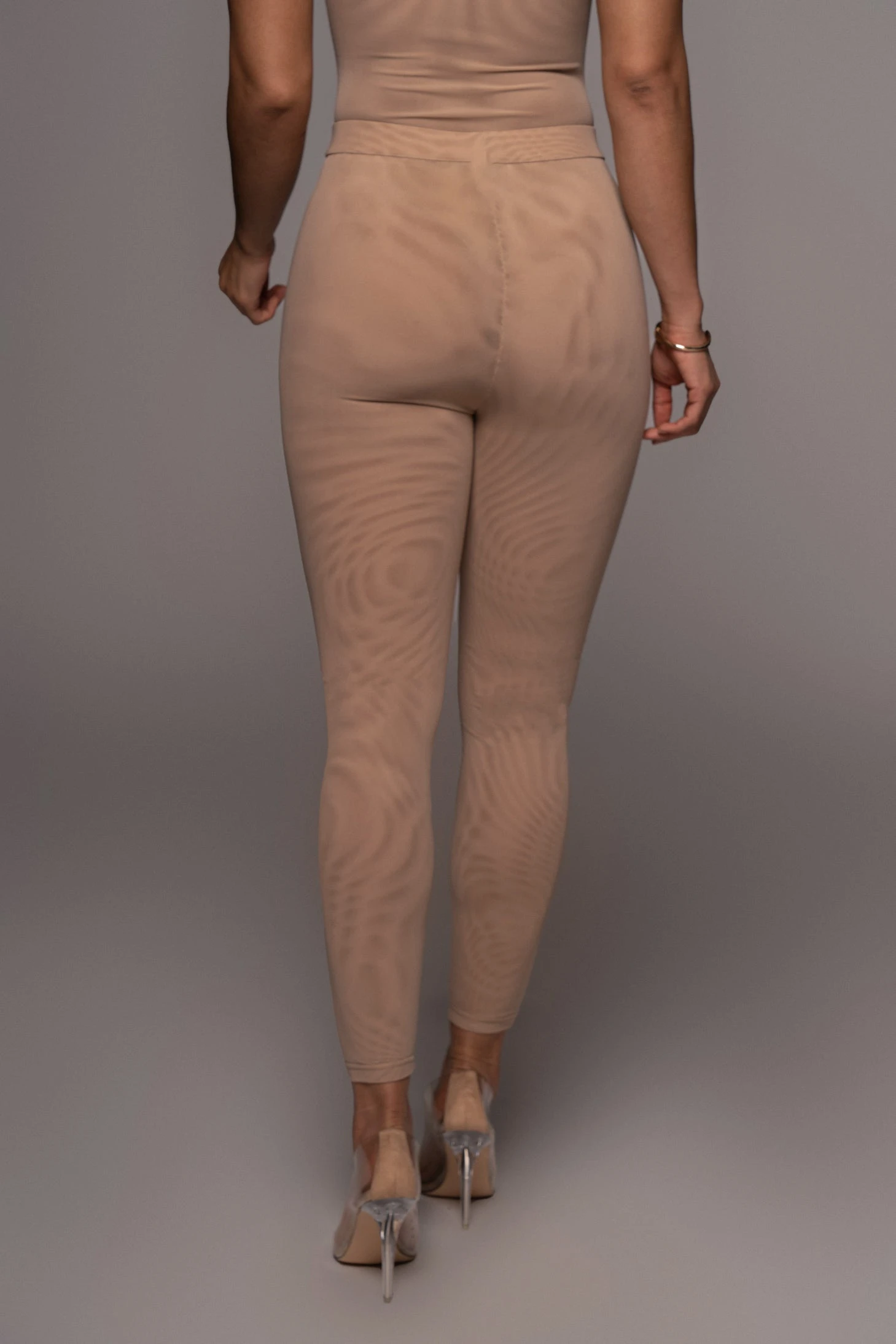Beige Nina Mesh Pants - Image 8
