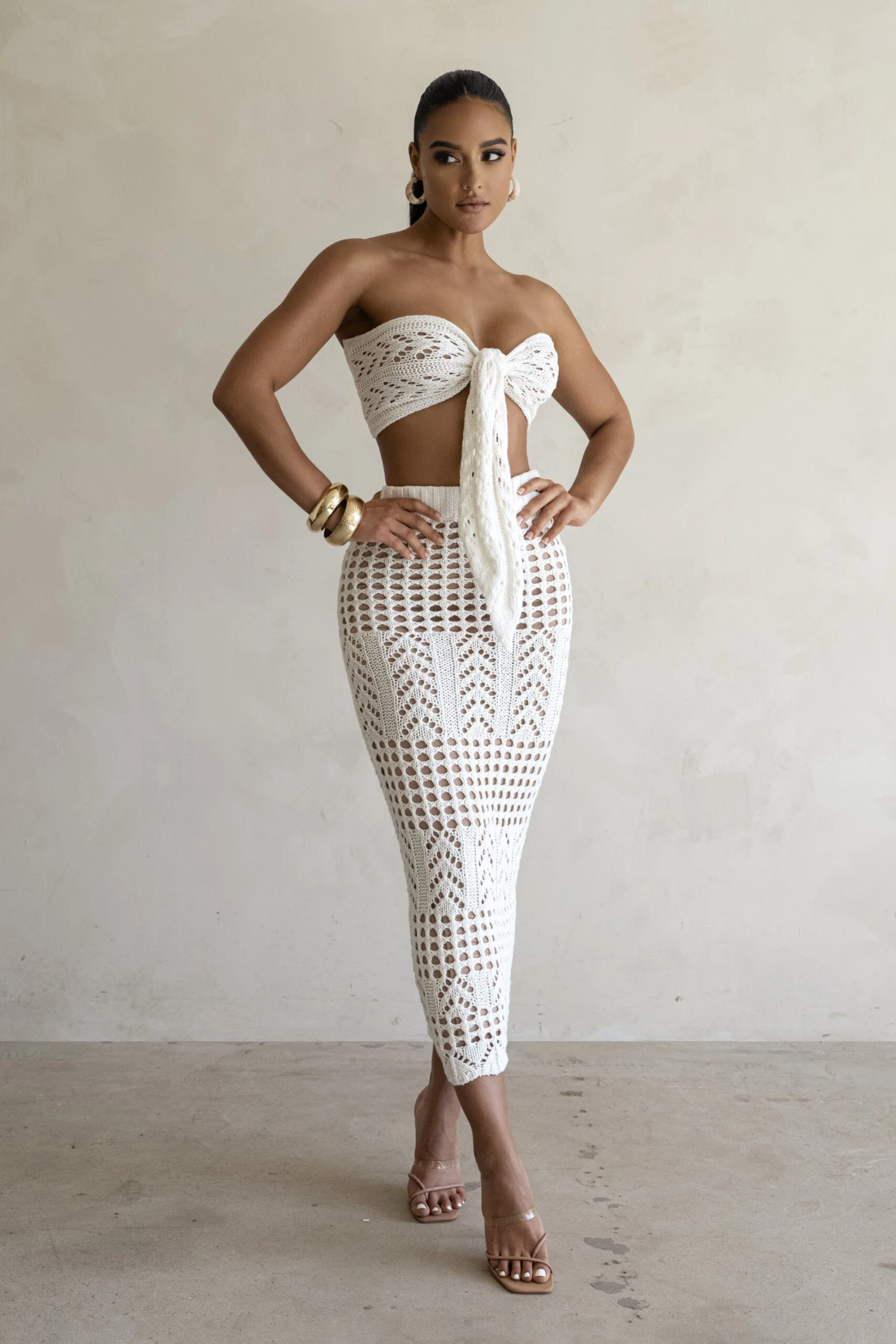 Ivory Caribbean Skies Skirt Set - Image 3