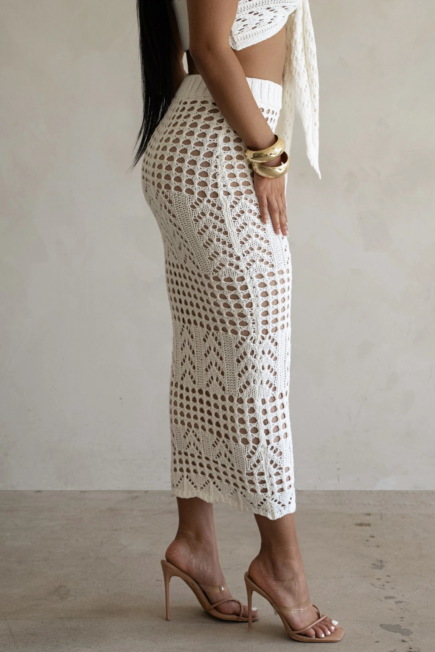 Ivory Caribbean Skies Skirt Set - Image 11