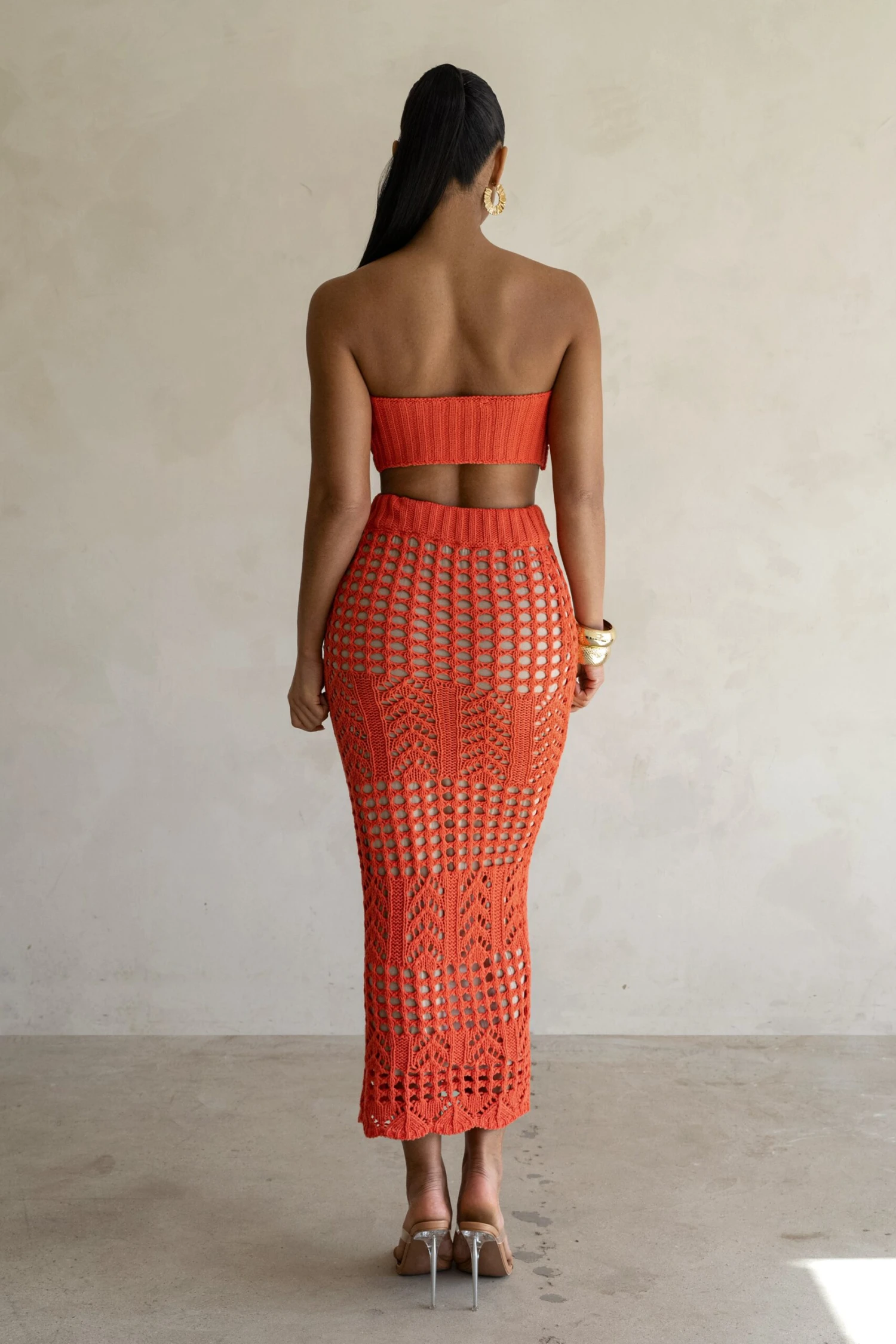 Coral Caribbean Skies Skirt Set - Image 16