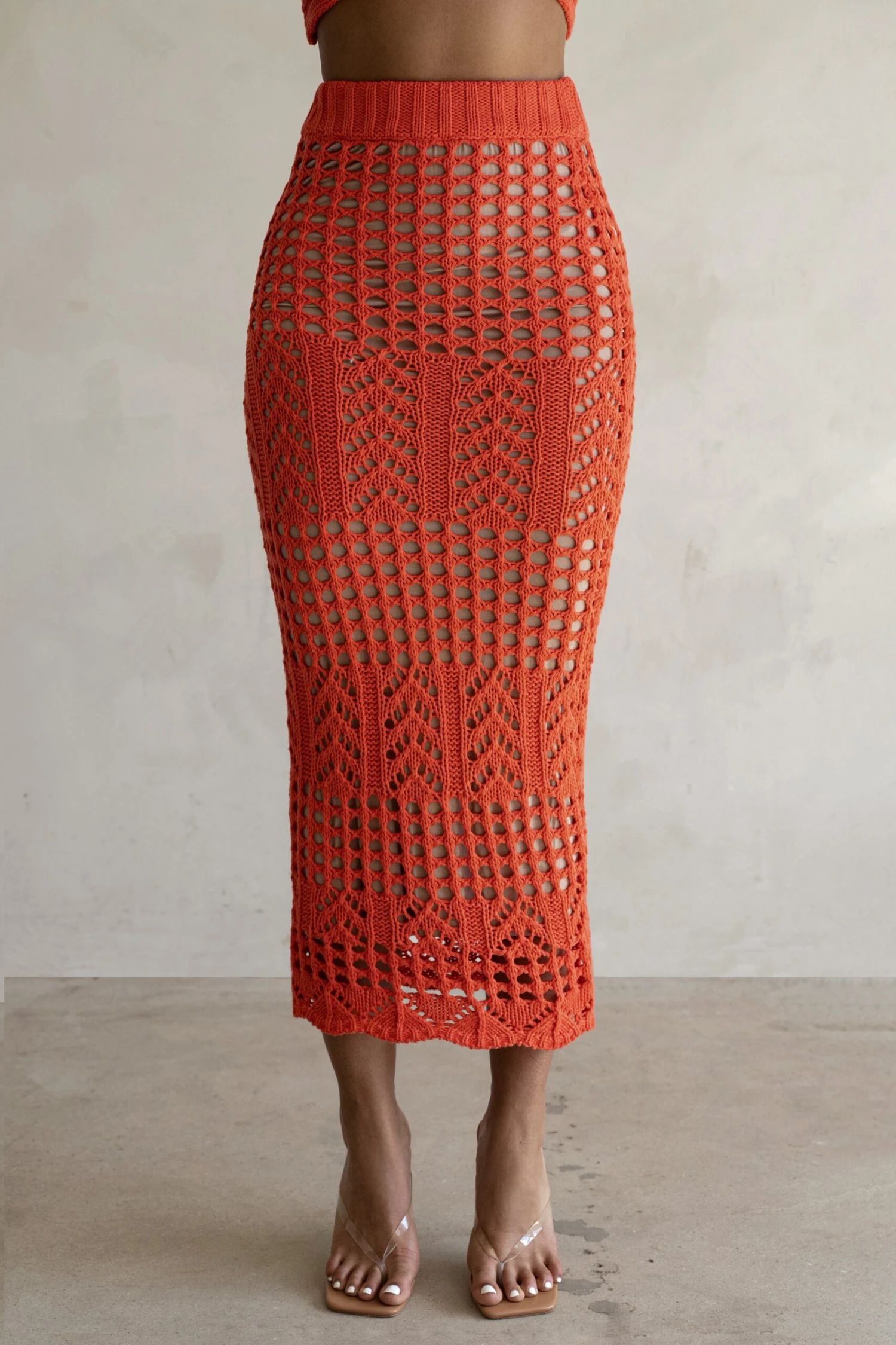 Coral Caribbean Skies Skirt Set - Image 6