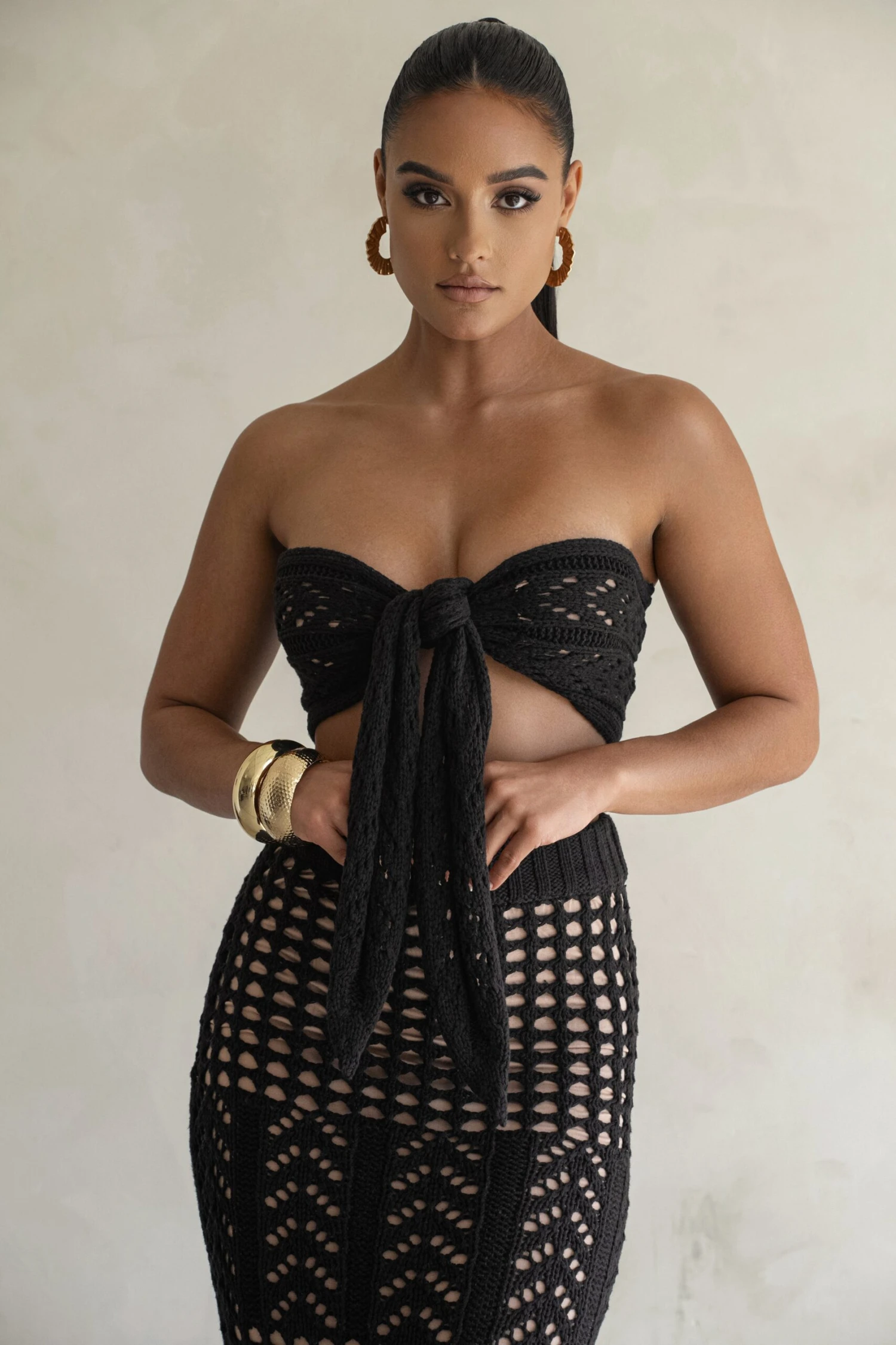 Black Caribbean Skies Skirt Set - Image 3