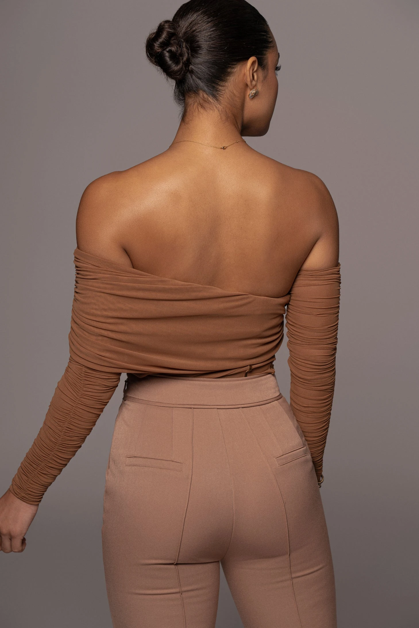 Pecan Sheer Perfection Bodysuit - Image 11