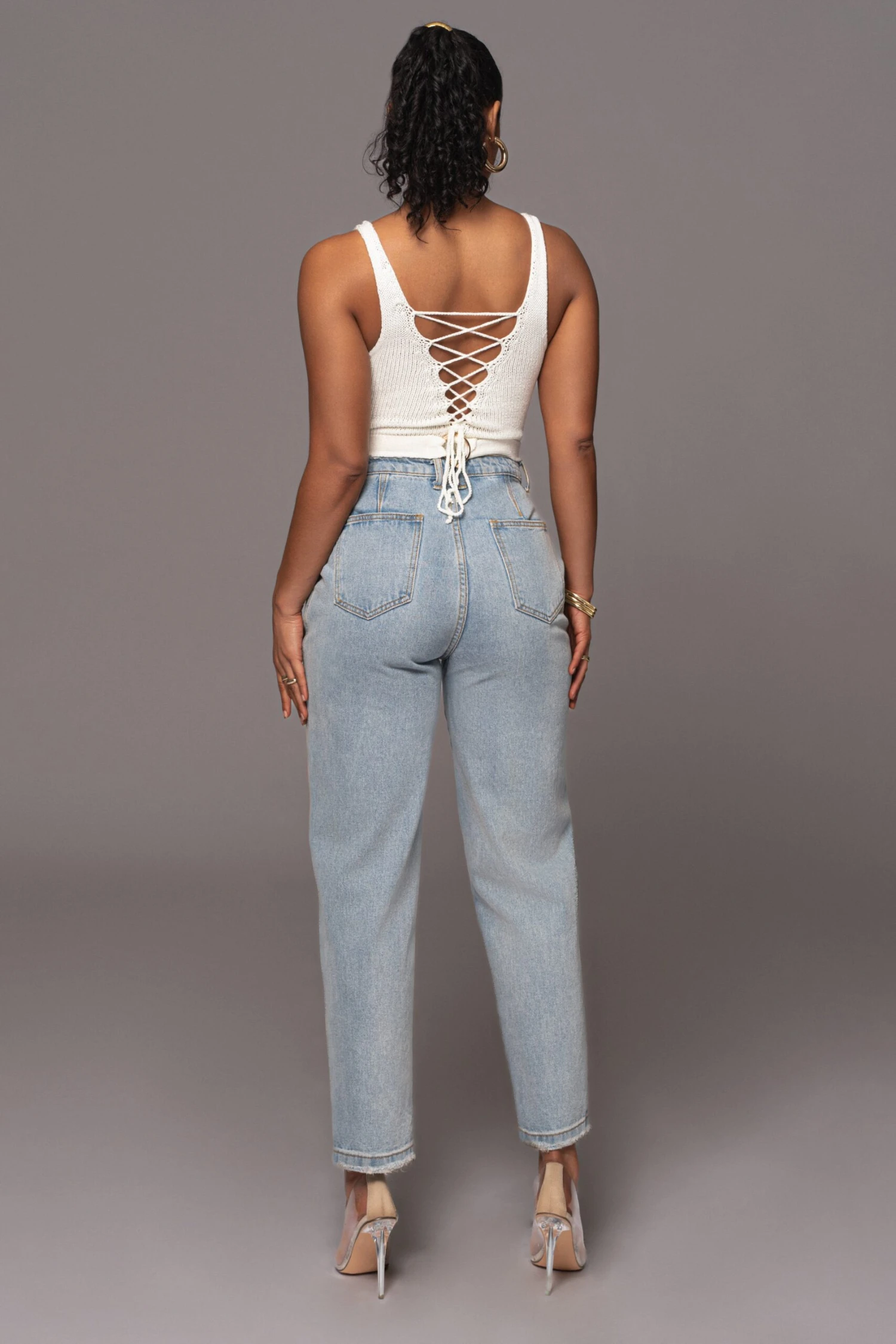 Ivory Juliette Knit Belted One Piece - Image 14