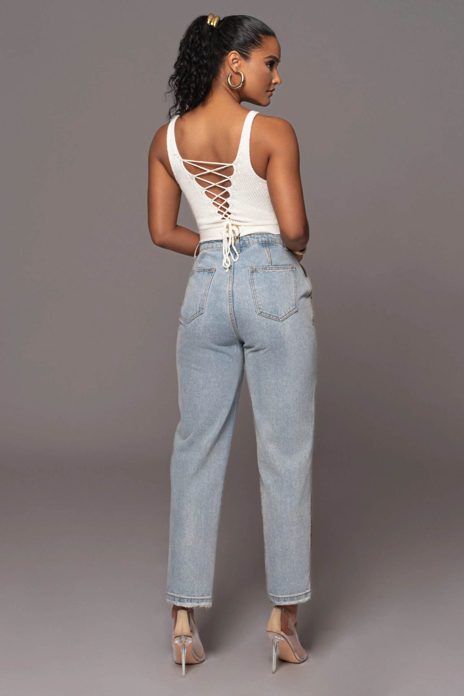 Ivory Juliette Knit Belted One Piece - Image 13