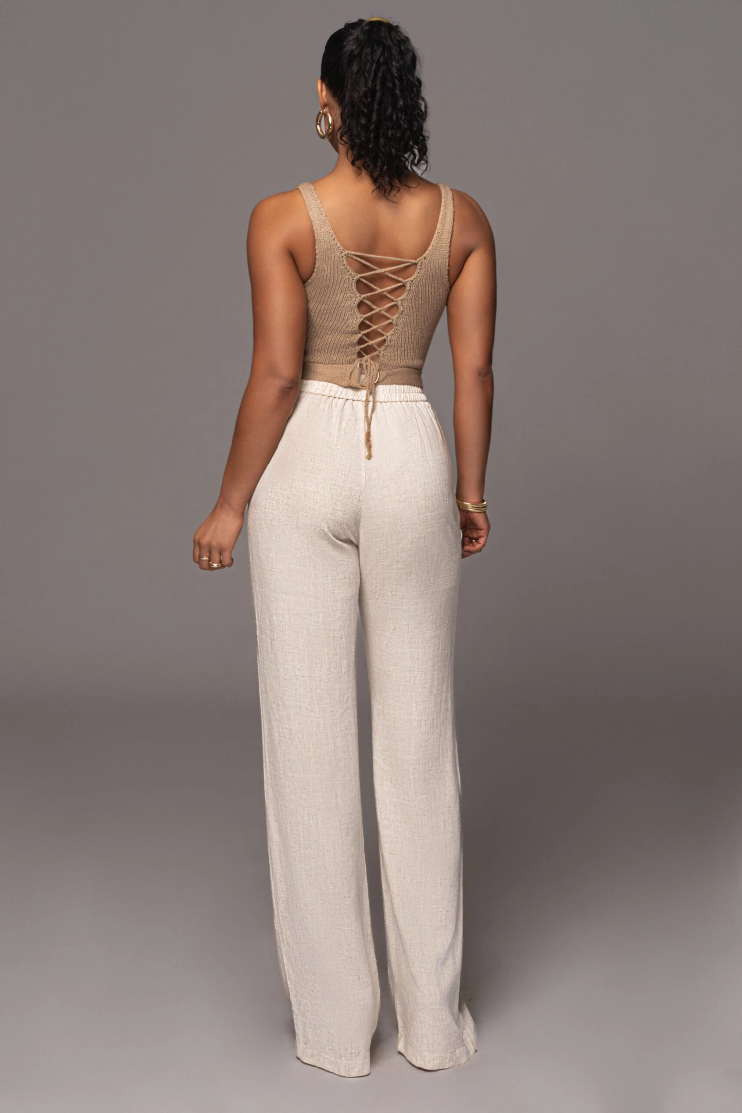 Taupe Juliette Knit Belted One Piece - Image 12