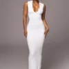 White Never Better Midi Dress