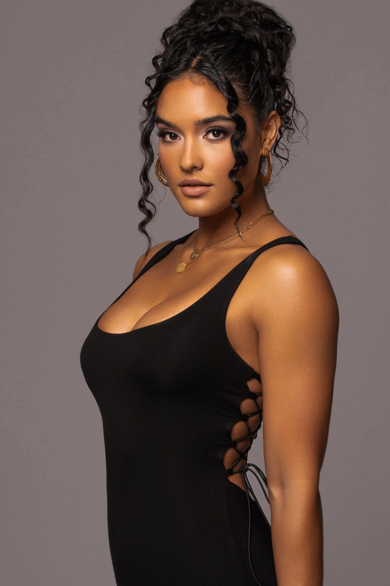 Black Late Nights Midi Dress - Image 6