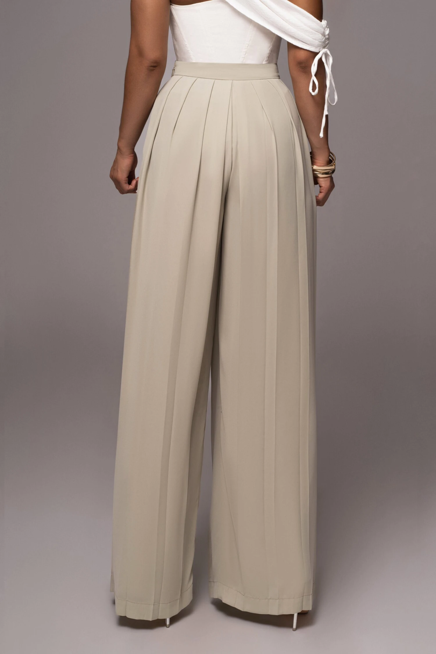Sage Josette Wide-Leg Pleated Pants - Image 10