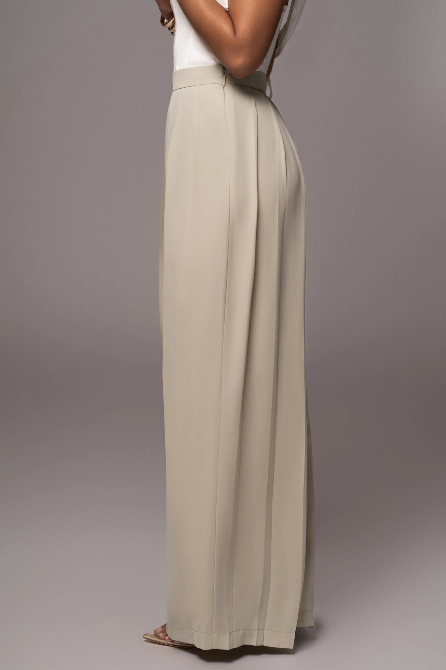 Sage Josette Wide-Leg Pleated Pants - Image 7