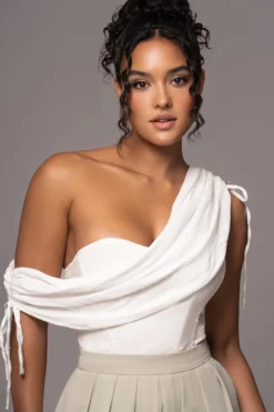 Ivory New Obsession Draped Top