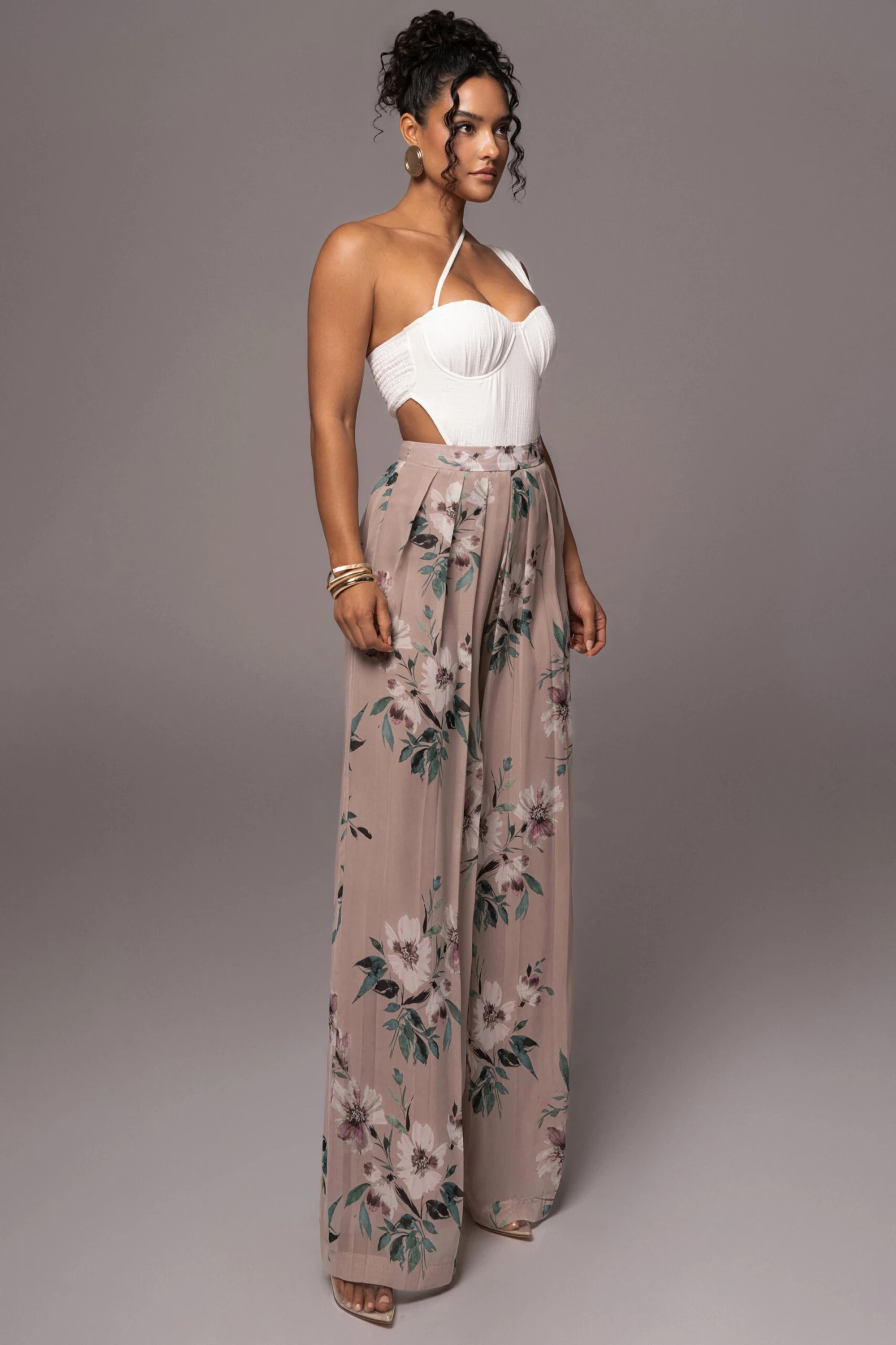 Natural Scenic One-Shoulder Linen Bodysuit - Image 6