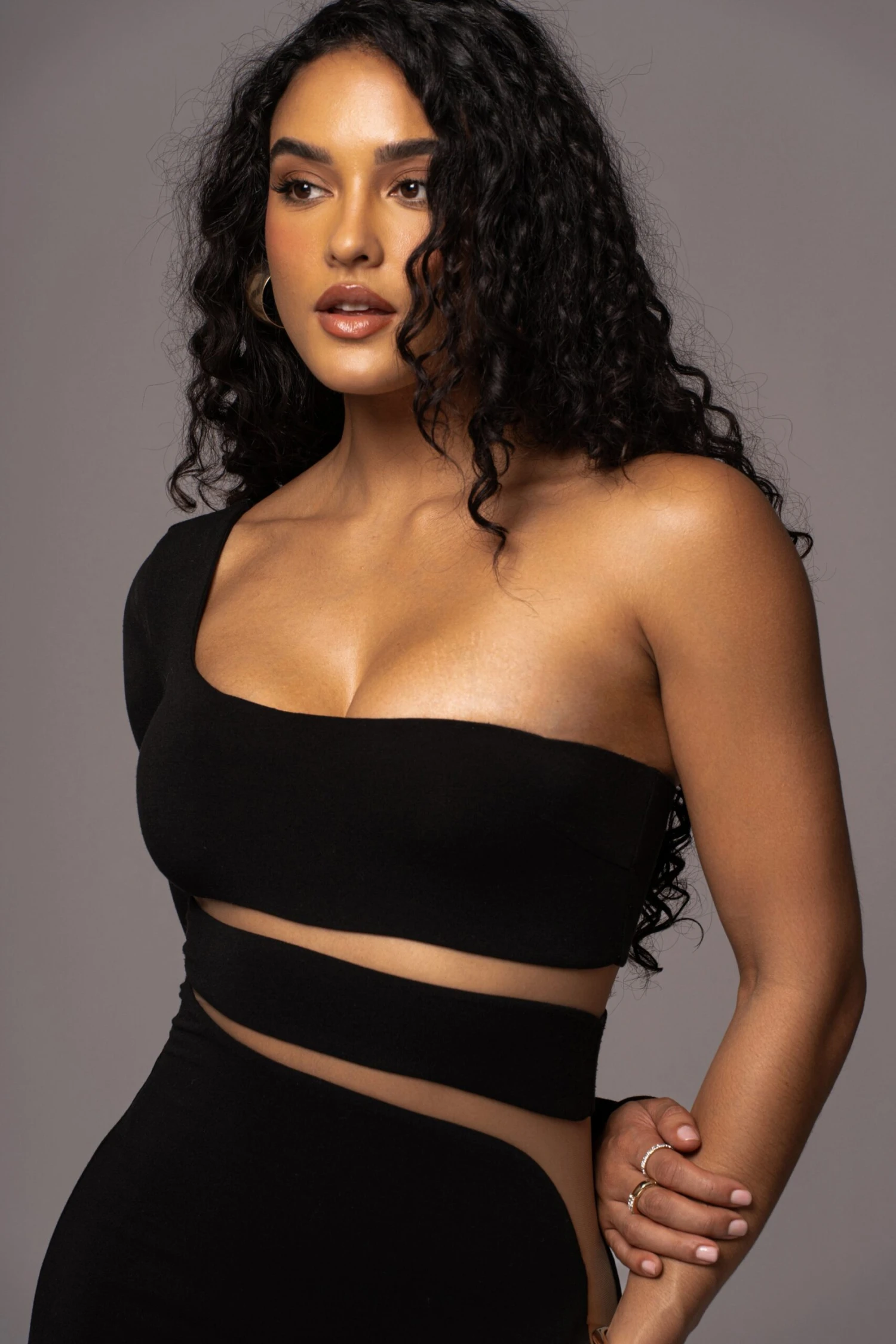 Noir Chase The Night One Shoulder Dress - Image 14