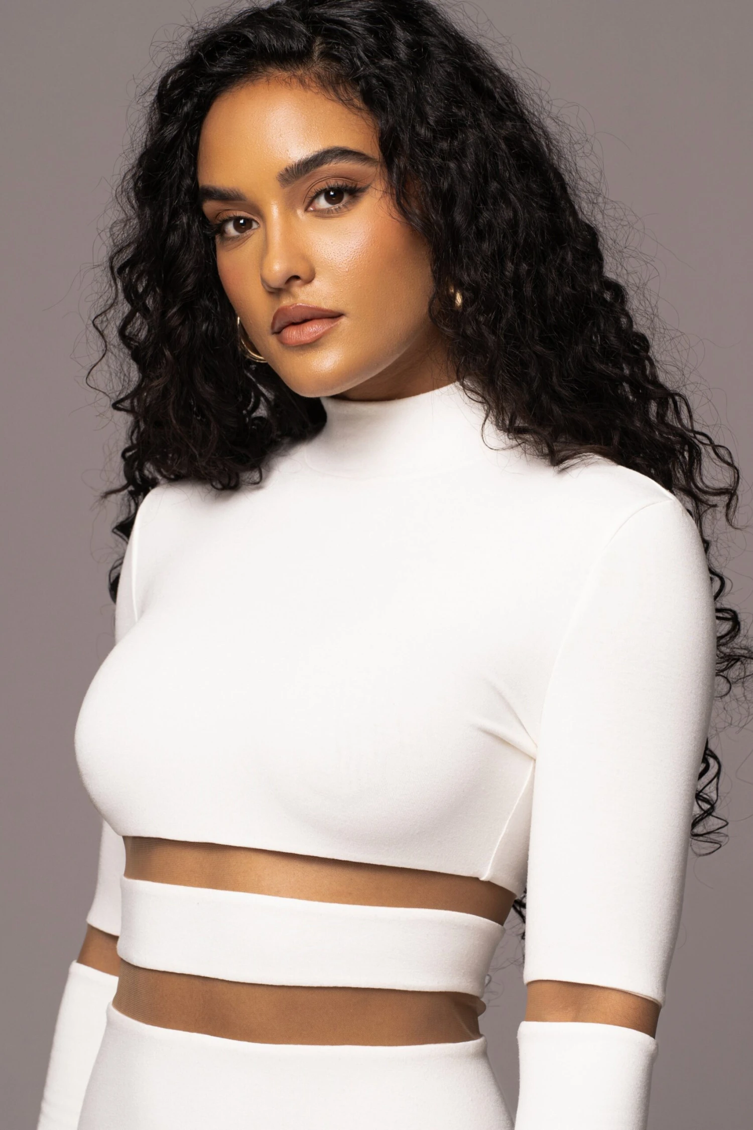 Ivory The One Mock Neck Midi Dress - Image 6