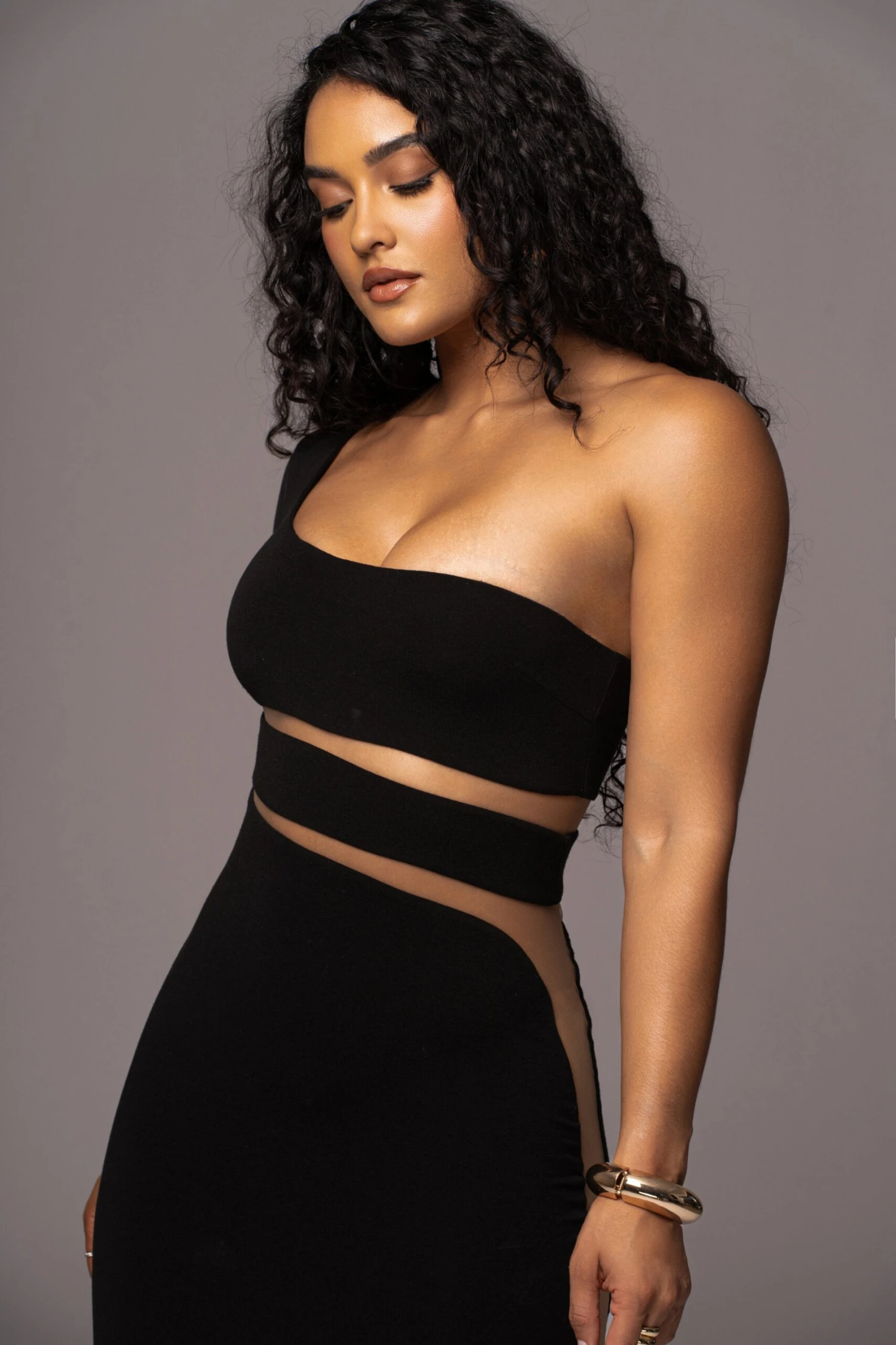 Noir Chase The Night One Shoulder Dress - Image 13