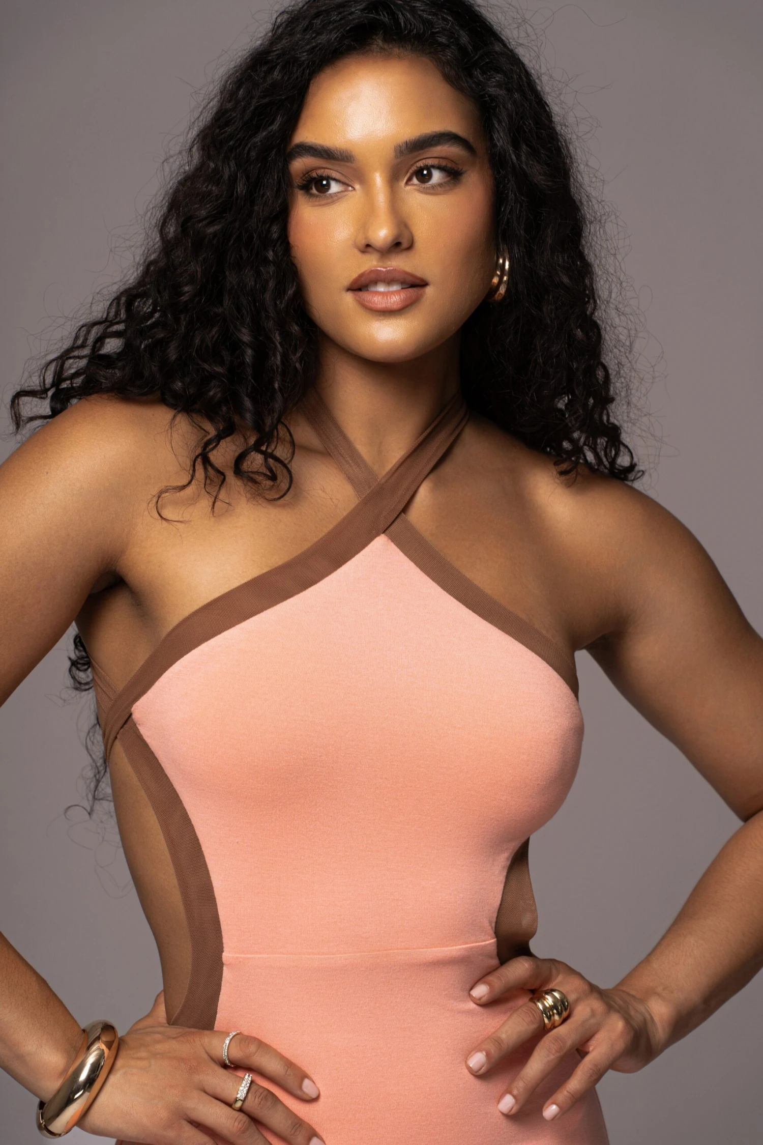 Peach Nights In Milan Maxi Dress - Image 5