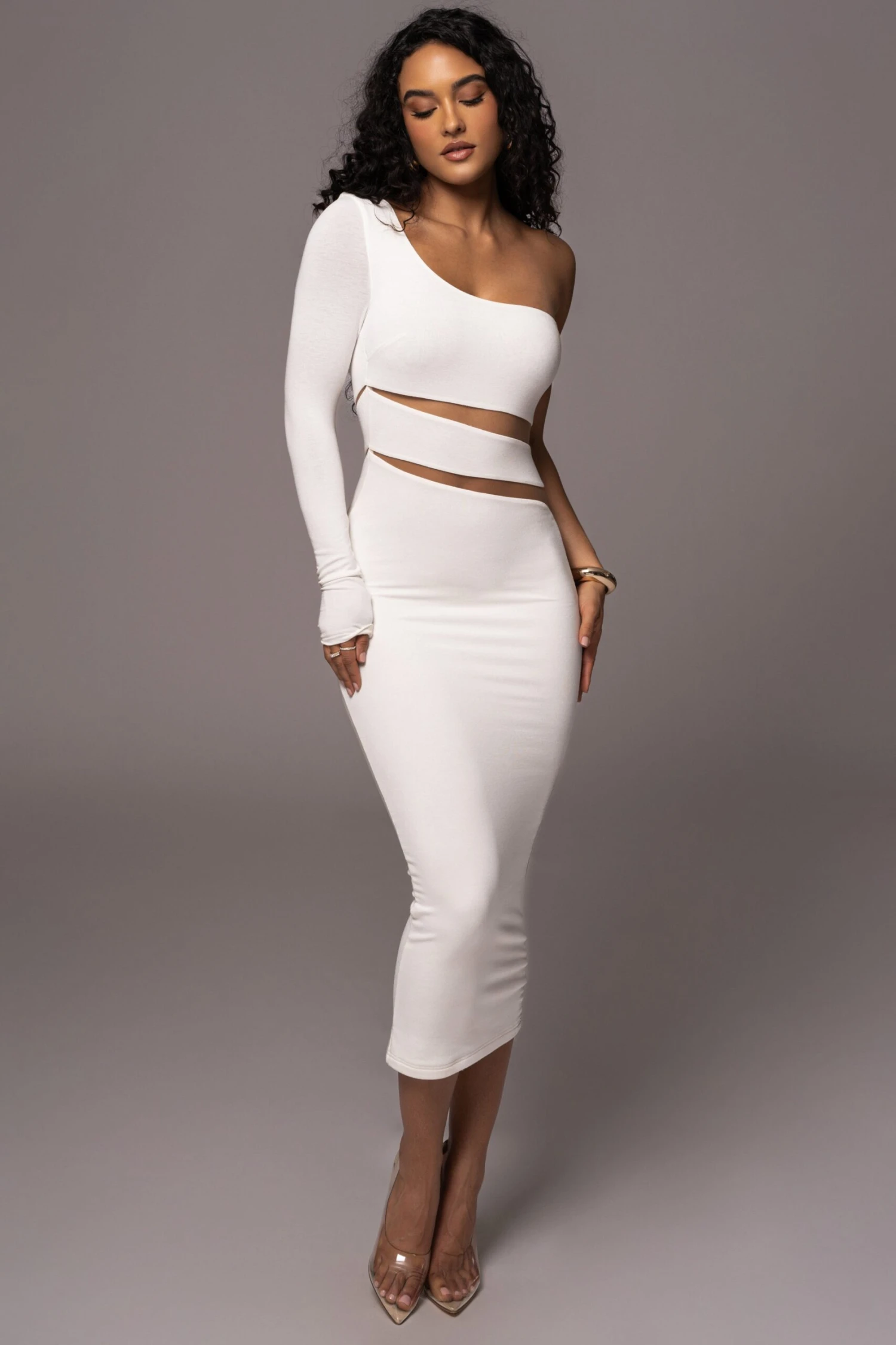 Ivory Chase The Night One Shoulder Dress - Image 4