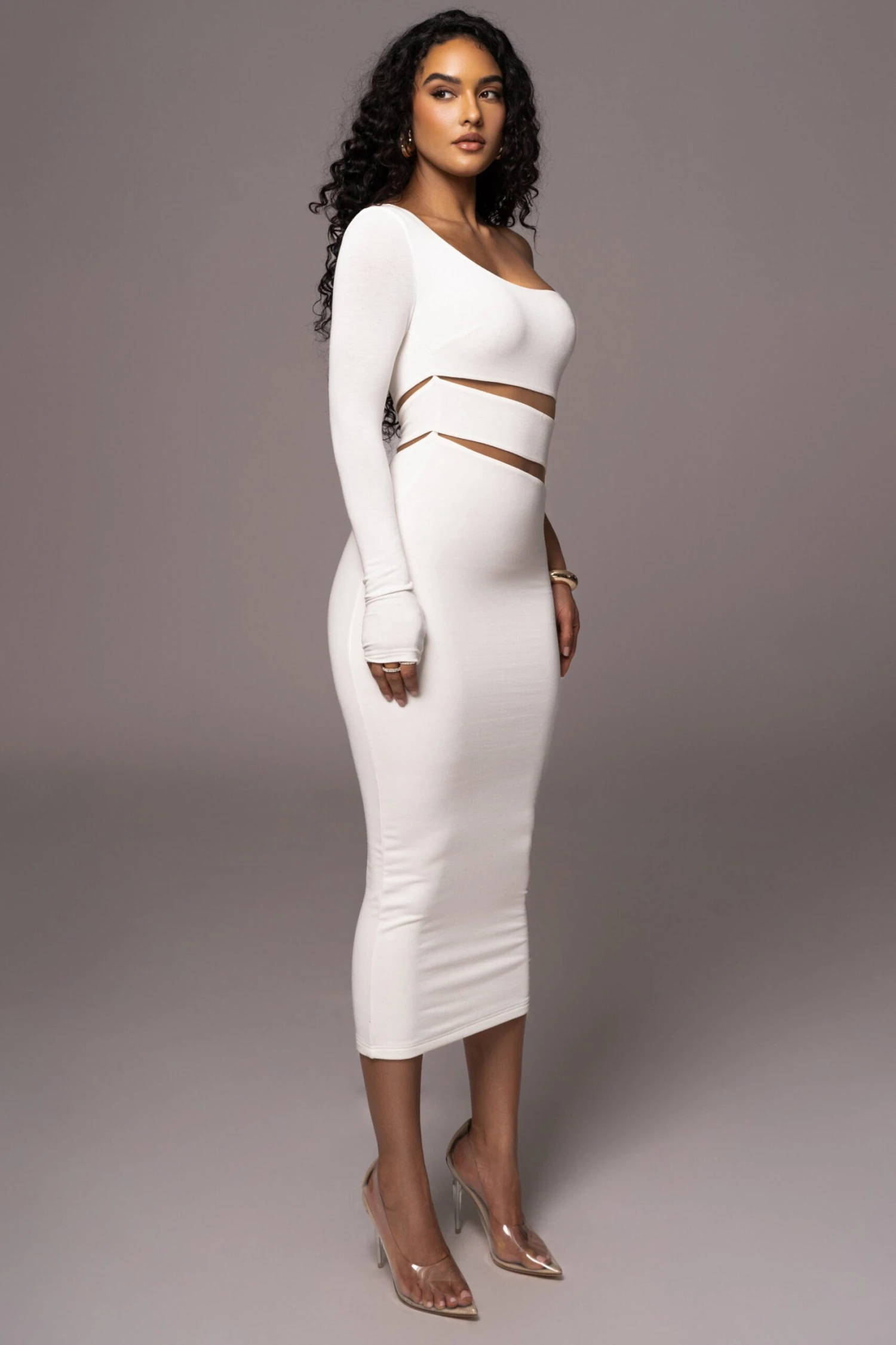 Ivory Chase The Night One Shoulder Dress - Image 7