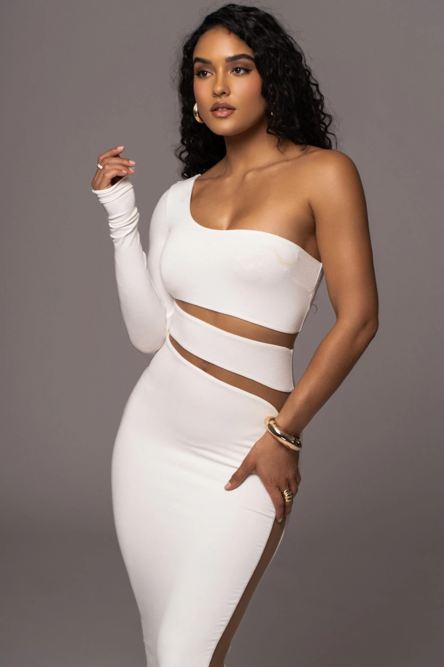 Ivory Chase The Night One Shoulder Dress - Image 2