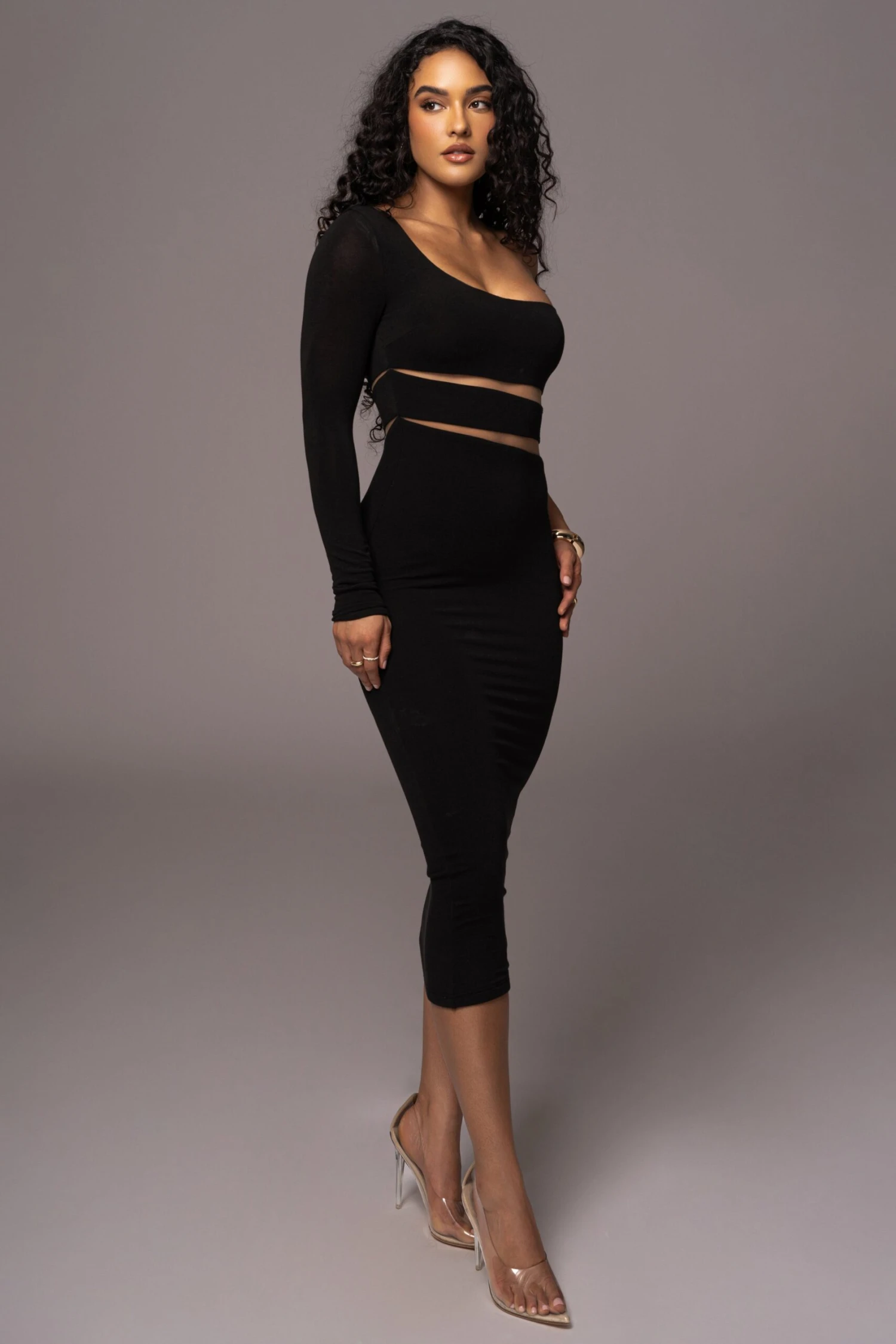 Noir Chase The Night One Shoulder Dress - Image 9