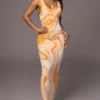 Orange Tropicana Tank Maxi Dress