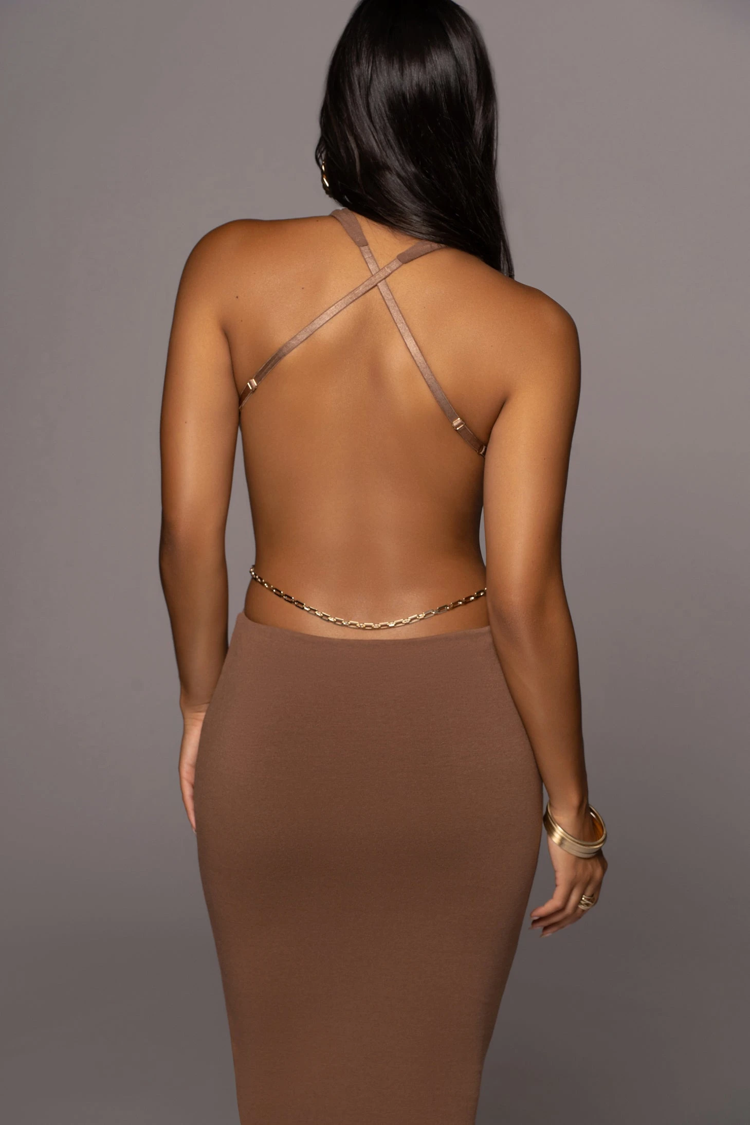 Pecan Empress Midi Dress - Image 13