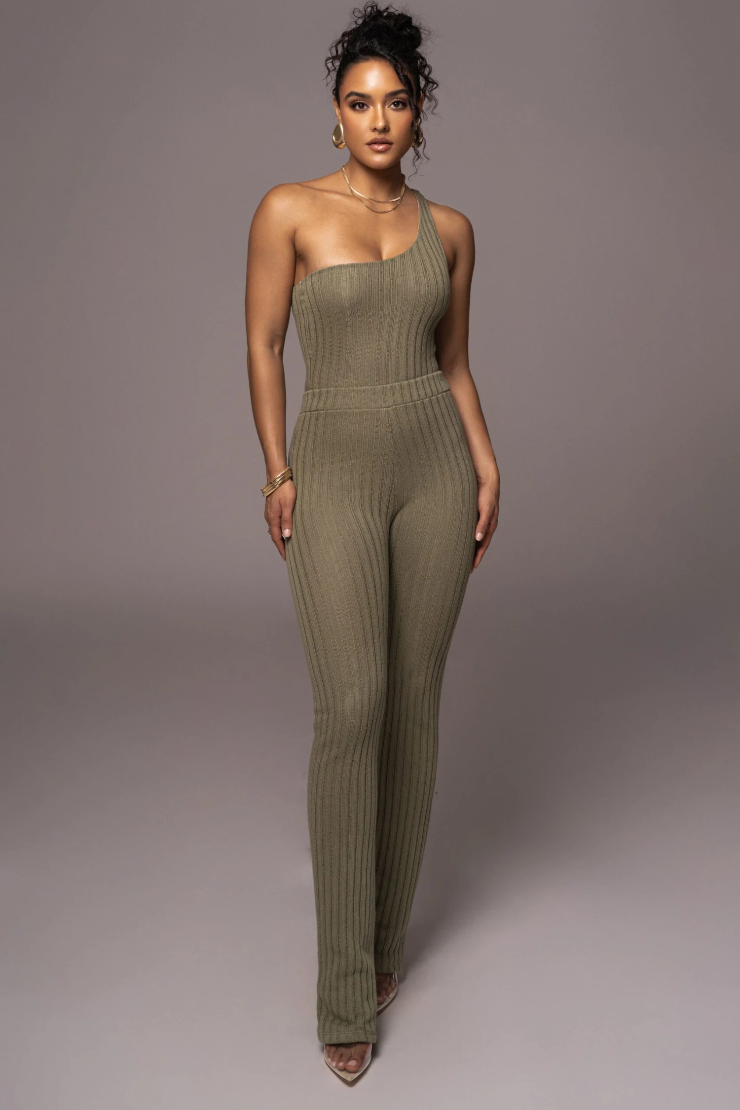 Olive Better Together Ribbed Pants - Image 5