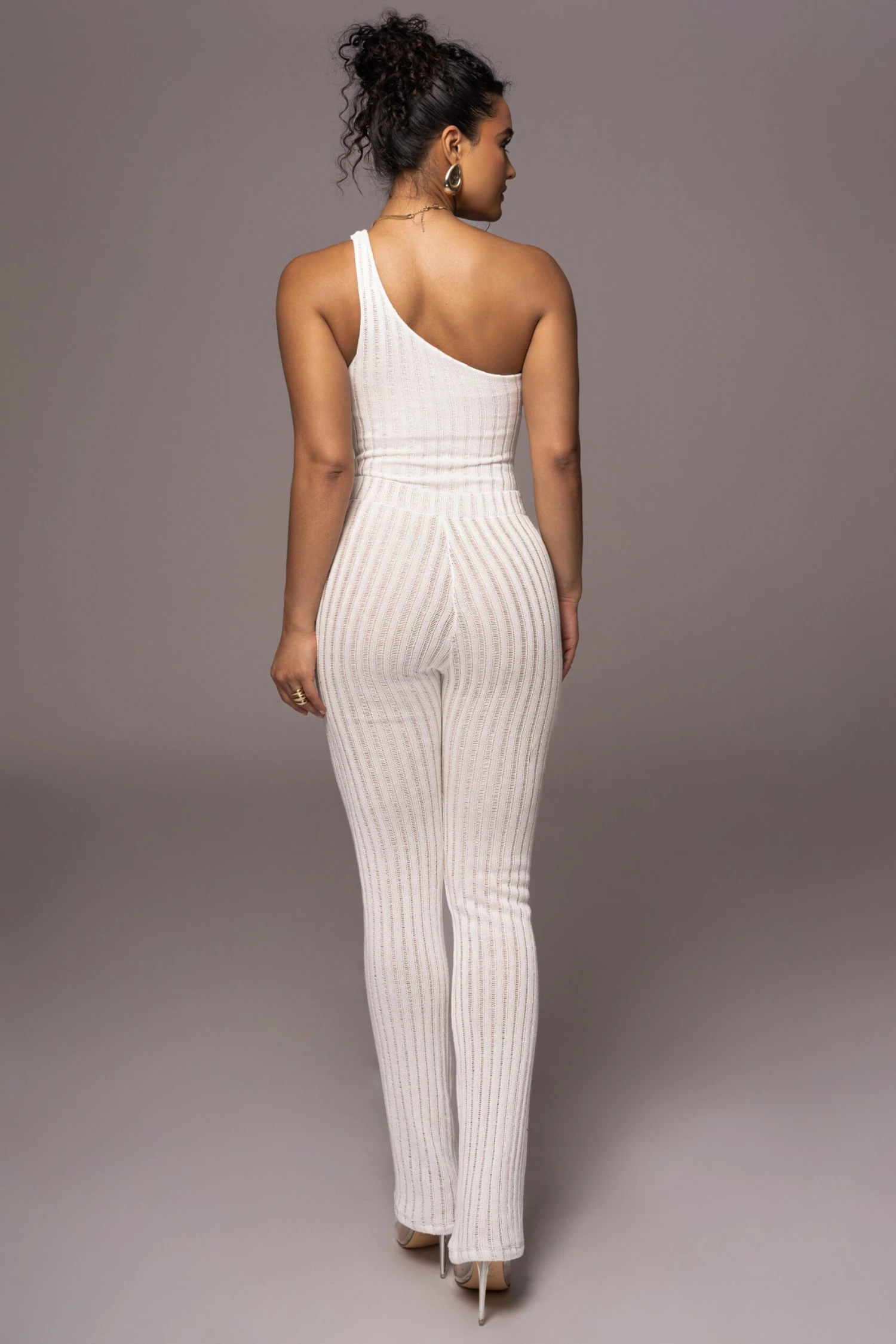 White Better Together Ribbed Pants - Image 9