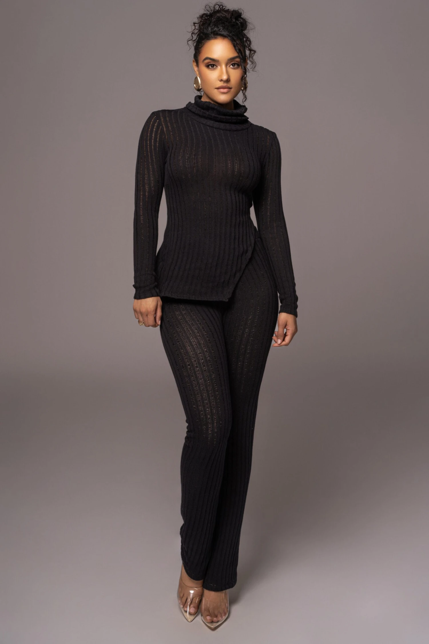 Black Better Together Ribbed Pants - Image 5