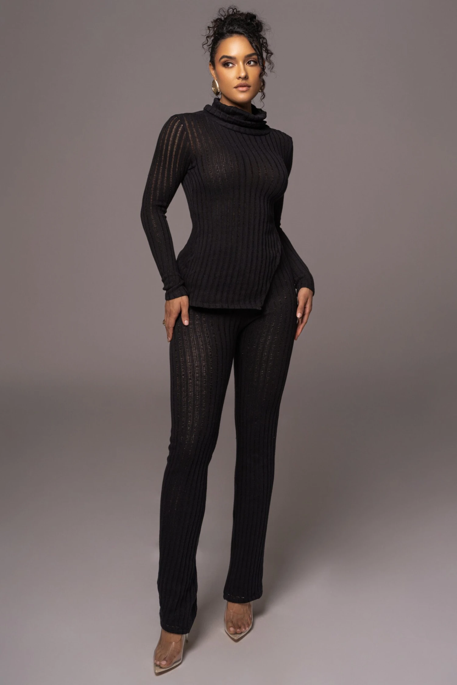 Black Better Together Ribbed Pants