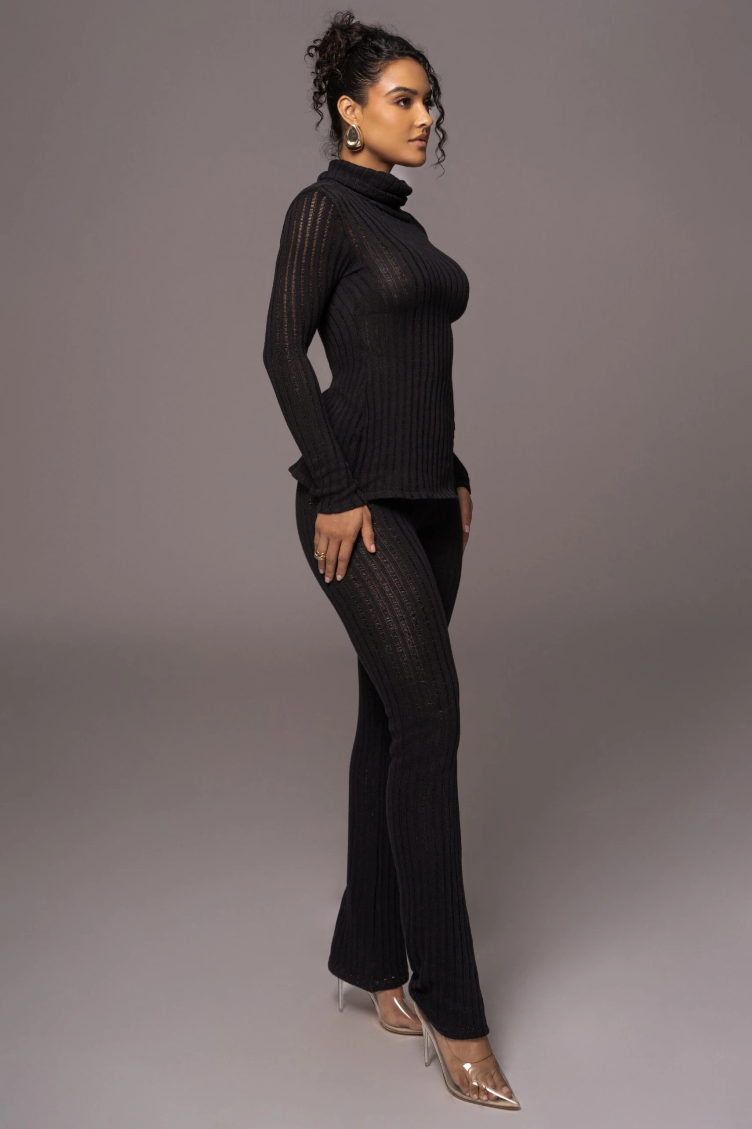Black Better Together Ribbed Pants - Image 6