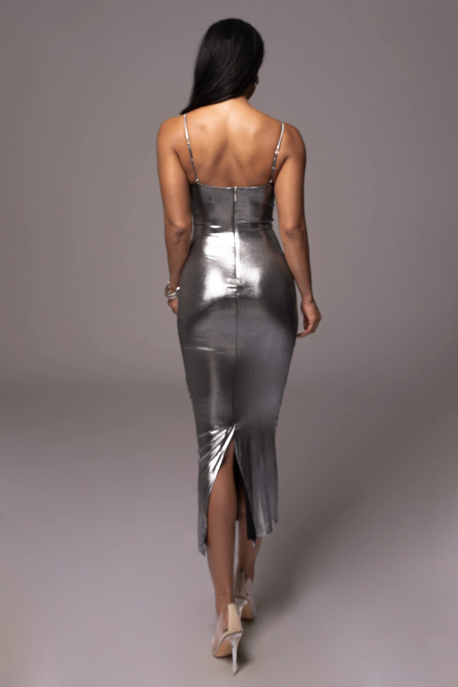 Silver Visions Of You Midi Dress - Image 9